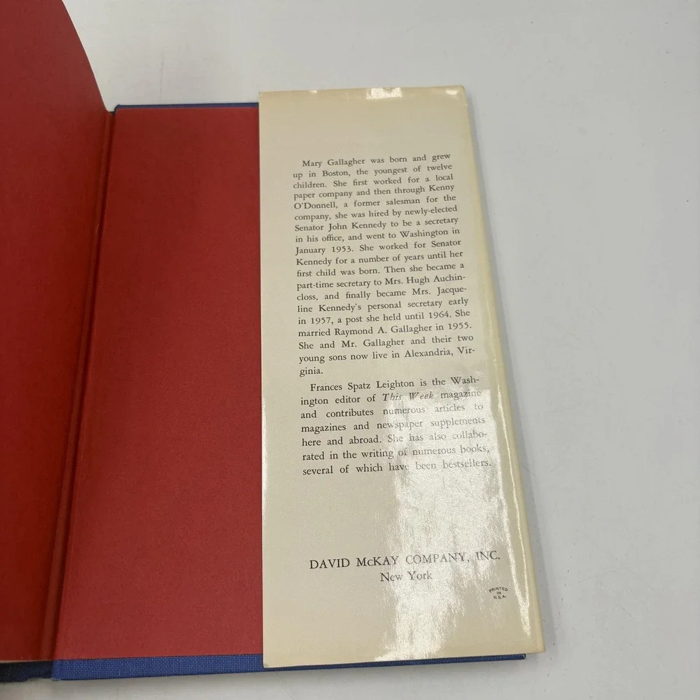 Vintage 1969 My‎ Life With Jacqueline Kennedy Mary Gallagher Blue HC JFK McKay